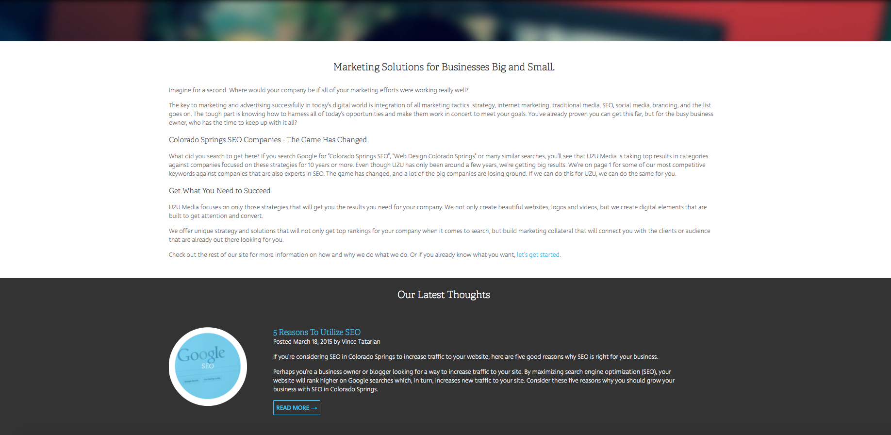 Wordpress Colorado Springs Web Design